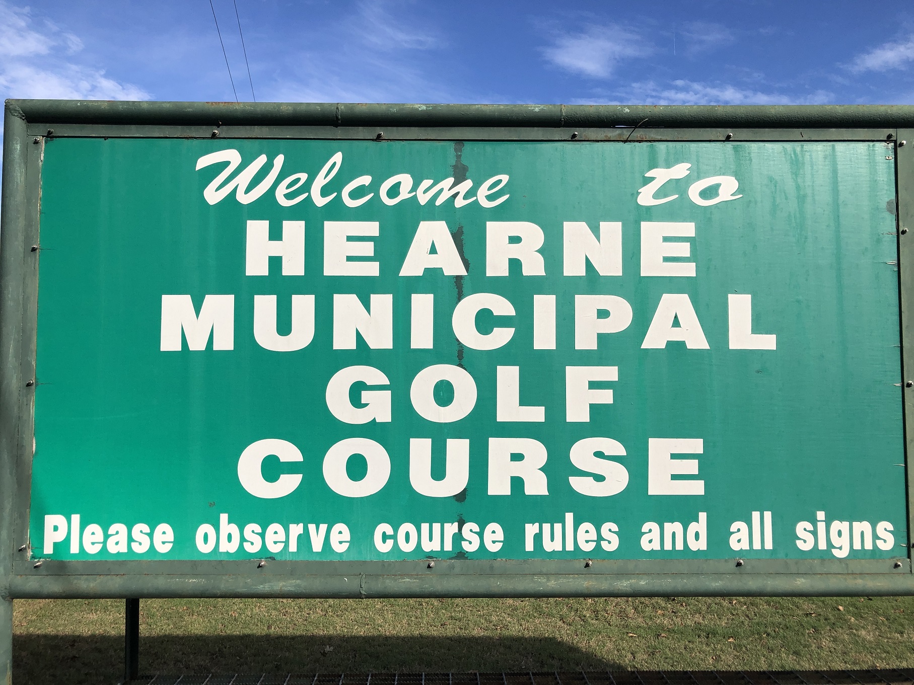 Hearne Municipal Golf Course (Hearne, TX on 10/17/21)